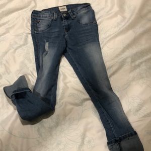 HUDSON cropped stitched cuff jeans sz 12